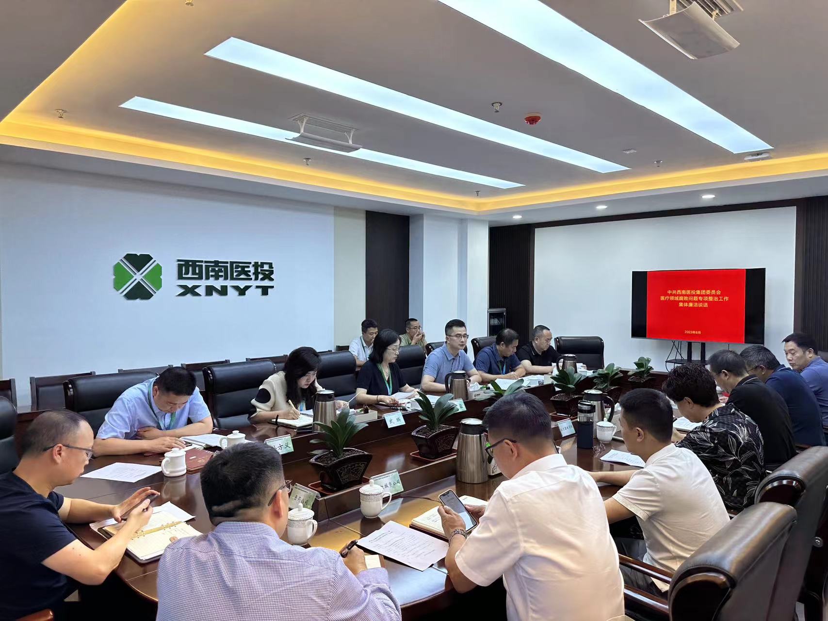 西南醫(yī)投集團(tuán)召開(kāi)黨員干部集體廉潔談話